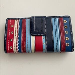 Striped Fossil Brand Multicolor Women's Wallet